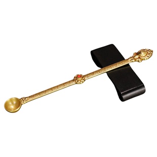 慧宝甘露勺烟供勺火供勺水供勺薰香勺西藏密宗供煨桑炉黄铜金刚勺