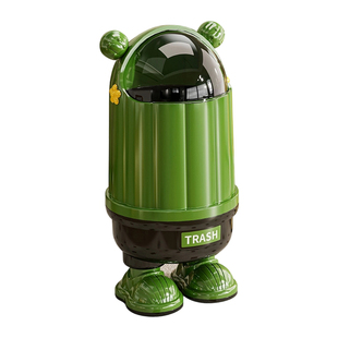 家用客厅卧室垃圾桶大容量翻盖2026新款卡通可爱高颜值卫生桶纸篓