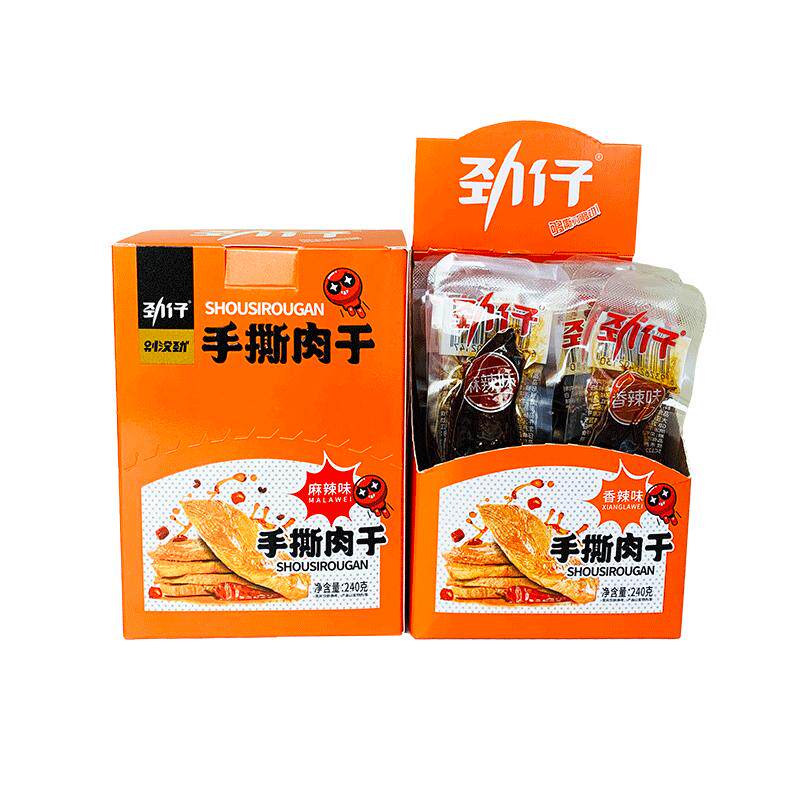 12g劲仔手撕肉干整箱零食
