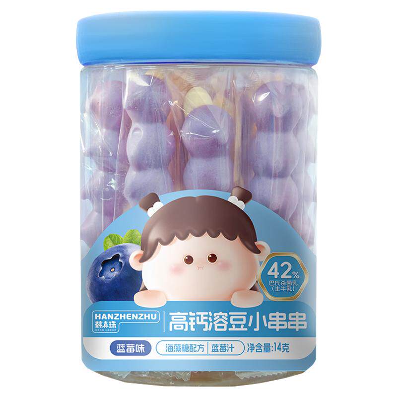 韩真珠高钙水果溶豆草莓无白糖添加高蛋白