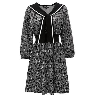 VeroModa优雅松紧腰连衣裙通勤