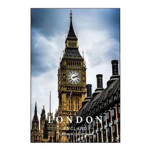 英国大笨钟装饰画城市风景摄影挂画西餐厅咖啡厅服装店客厅壁画