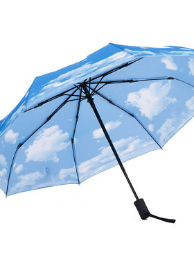 全自动折叠晴雨两用遮阳伞