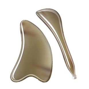 牛角脸部刮痧按摩板女眼部按摩刮板拨筋棒美容棒面部排毒全身通用