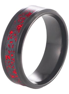 新泱男女通用钛钢个性戒指