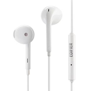 漫步者H180Plus耳塞式耳机带麦克风线控半入耳式有线语音重低音