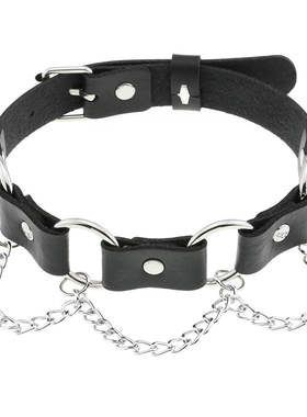 pu皮项圈情侣黑色爱心圆环蝴蝶结