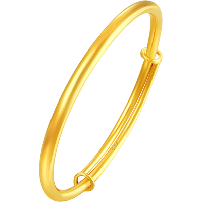 周大福BB镯黄金手镯儿童款