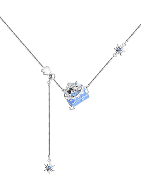 冬日来信原创信封猫狗吊坠项链