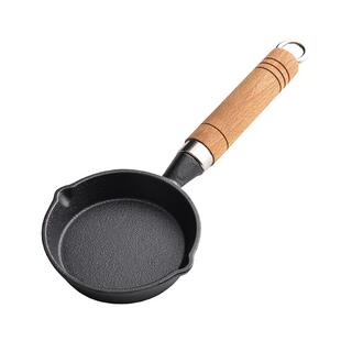 铸铁迷你煎蛋锅荷包蛋锅蛋饺神器家用平底不沾锅泼热油专用小油锅