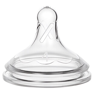 布朗博士爱宝选PLUS流量4宽口硅胶奶嘴（单支装9个月以上）