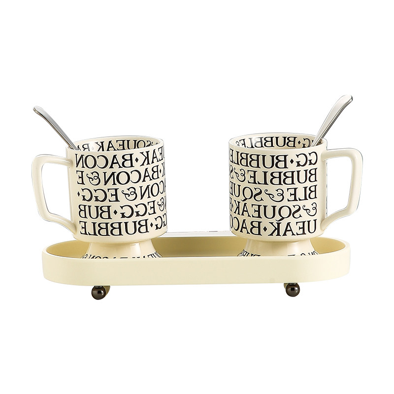 罗马印象网红咖啡杯碟
