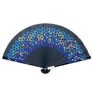 【北京文创】彩窗梅斯扇子新中式手工全竹高档古风女士国潮扇礼物