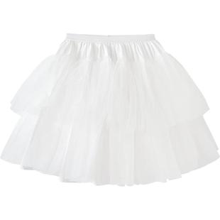 巴拉巴拉儿童短裙女童2025夏装新款半身裙洛丽塔时尚公主蓬蓬裙子
