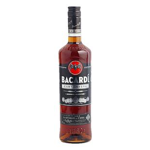 Bacardi 百加得黑超级朗姆酒洋酒烈酒鸡尾酒基酒蛋糕烘焙 750ml