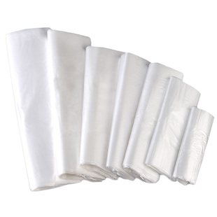 来图定制塑料袋食品级白色透明商用方便袋一次性打包背心袋子工厂