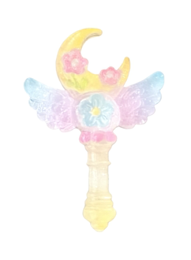 洞洞鞋配饰鞋花水晶魔法许愿棒