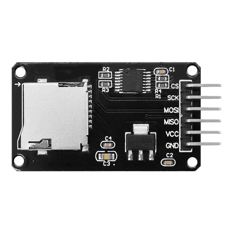 Micro SD卡模块SPI接口带电平转换SD卡读写器单机片适用于Arduino