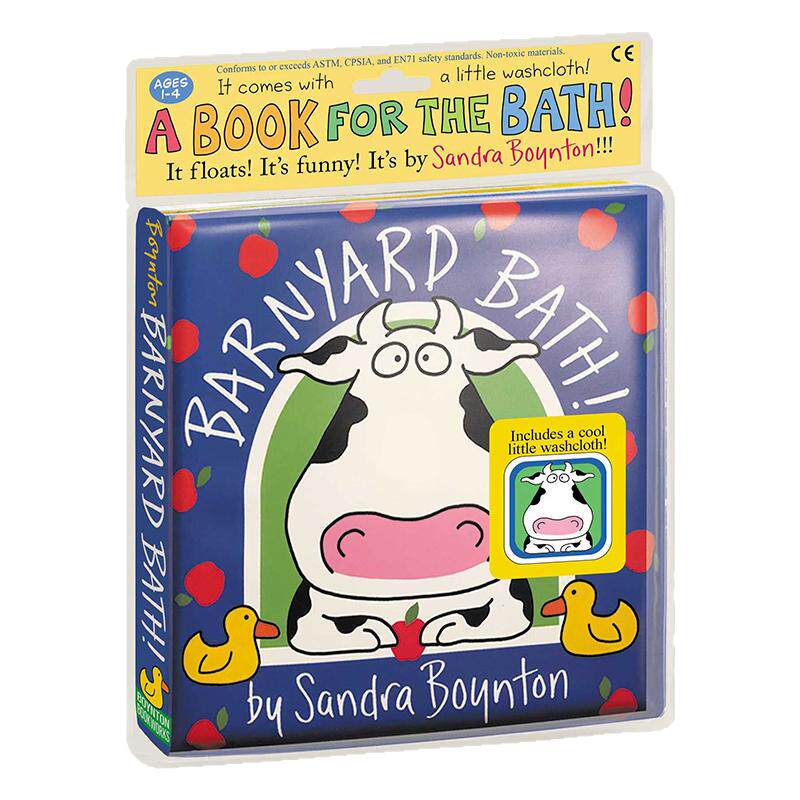 洗澡书 农场浴室 英文原版绘本 Barnyard Bath! 桑德拉博因顿Sandra Boynton儿童图画故事书0-3岁防水书Boynton Bookworks