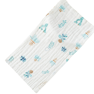 纯棉纱布小毛巾长方形婴儿洗脸巾新生儿纱巾宝宝面巾儿童成人枕巾