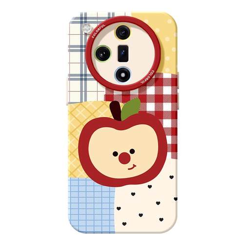 适用oppofindx8手机壳女款findx9pro保护套硅胶ultra全包防摔x7por磨砂外壳x6苹果拼色0pp0格子x8pro新款软壳