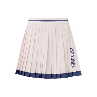 YONEX尤尼克斯网球服羽毛球服女运动短裙裤A字百褶裙子速干220145