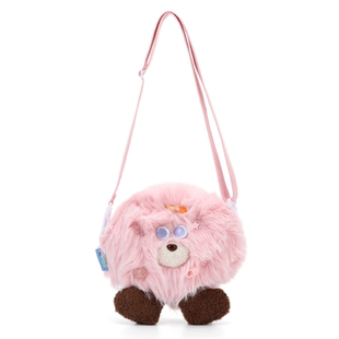 VANWALK毛怪系列 可爱毛绒绒手机包少女秋冬斜挎包小众玩偶小包包