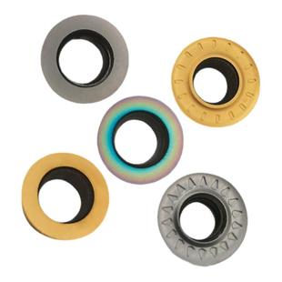 数控铣刀片RPMT1003 1204硬质合金圆刀粒R5 R6不锈钢加工中心刀具