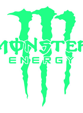 魔爪Monster贴纸防水鬼爪头盔贴