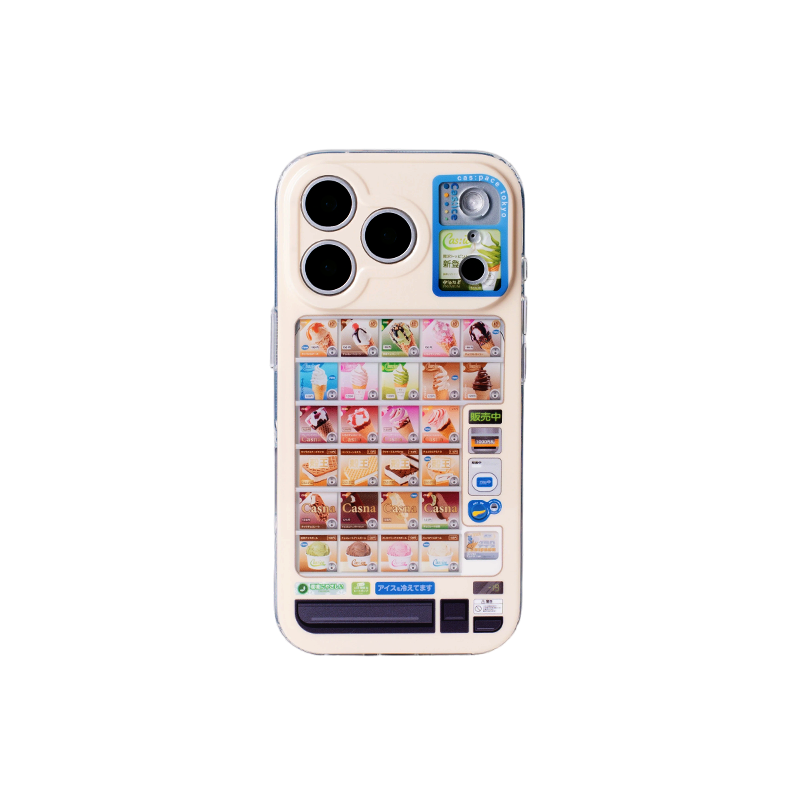 壳空间原创冰淇淋自动贩卖机手机壳适用iPhone17/16promax苹果15pro新款14气囊防摔全包外壳不撞壳小众高
