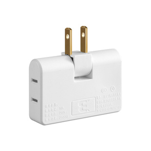 超薄扩展插座转换器一转三沙发后缝隙扁平可旋转折叠电源转换插头