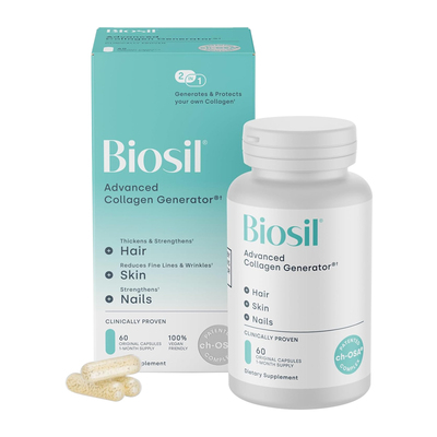 美国进口Biosil胶原蛋白胶囊60粒
