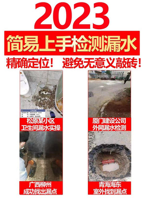 大黄卫生间漏水测漏仪高精度自来水管地暖家庭管道富探查漏水仪器