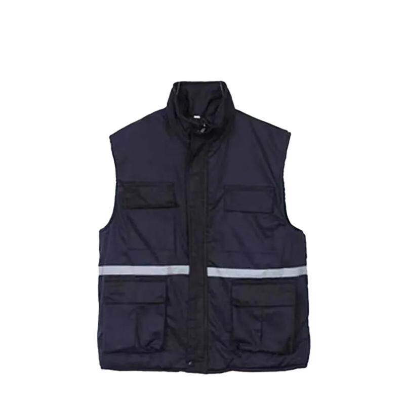 冬季劳保棉马甲工地工作服建筑中远大船可印字棉坎肩保暖防寒耐磨
