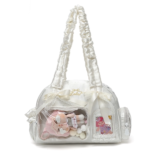 LOLA DESIGN蕾丝痛包 25年秋冬新品丝带痛吧唧谷子动漫单肩手提包