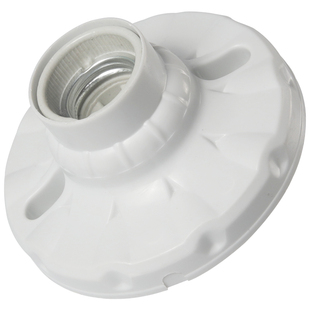 家用陶瓷灯头灯座螺口暗装led灯座e27明装罗口吊顶吸顶螺纹灯底座