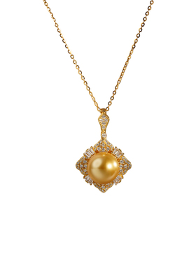 西大班南洋金珠母贝珍珠毛衣链