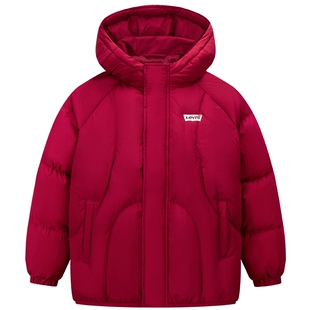 【新年马年】李维斯儿童羽绒服红色男童冬季外套拜年服过年衣服女