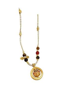 轻奢小众金色算盘福字吊坠项链女