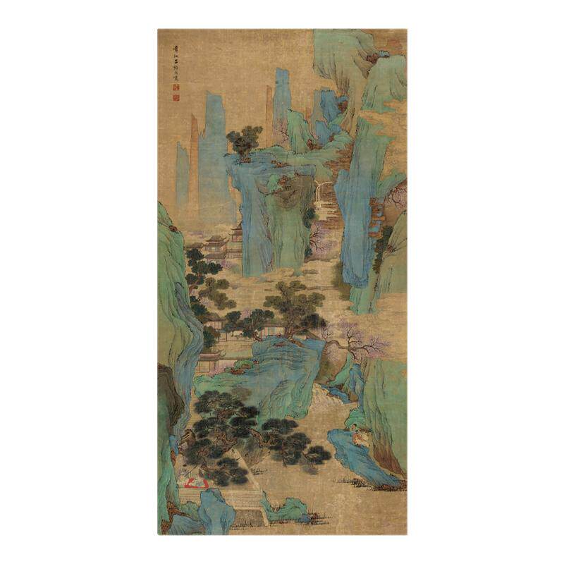 焕成春山青绿古代名画