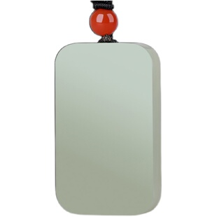 和田玉塔青一细料羊脂玉白玉玉吊坠男平安太平无事牌玉牌玉项链女