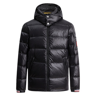 【90白鸭绒】曼加龙冬季新款加厚连帽保暖羽绒服时尚男士外套