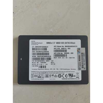 HPESM863a2.5寸480GSATA6Gbs