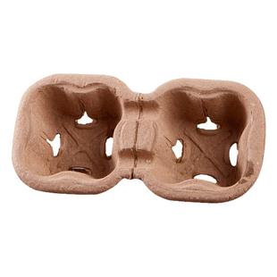 新款加深加高奶茶打包杯托咖啡饮料外卖可撕开两四格外带纸浆杯托