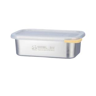 摩登主妇304不锈钢保鲜盒食品级冷冻分装盒饭盒冰箱收纳盒便当盒