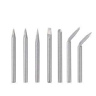 高品质电烙铁头紫铜芯无铅40W60W100W外热式尖头刀形马蹄扁洛铁头