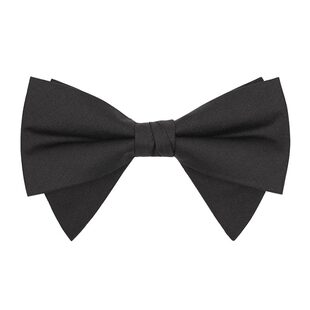 法式黑色领结牛角男士婚礼新郎正装西装礼服煲太蝴蝶结大bowtie