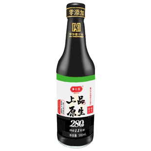 黄花园老字号280天上品原生黄豆酿造酱油天然特级生抽0添加不加糖