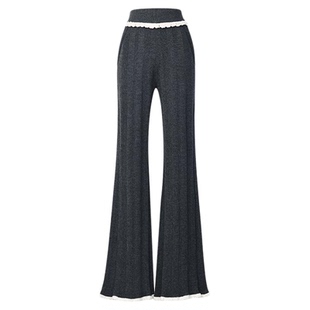 ORA GENESIS2025年秋季新品手钩花针织长裤