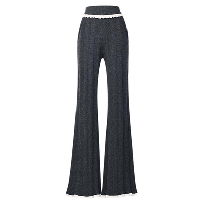 ORA GENESIS2025年秋季新品手钩花针织长裤